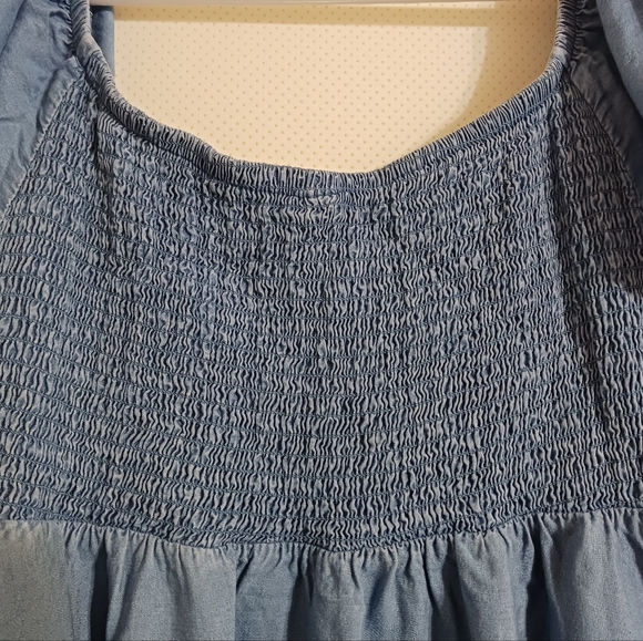 TORRID Light Blue Chambray Mini Denim Dress - Picture 2 of 8